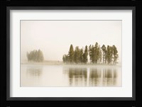 Morning Fog Along The Yellowstone River In Yellowstone National Park Fine Art Print