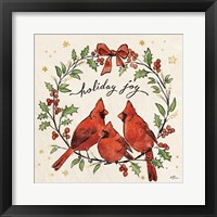 Christmas Lovebirds XI Framed Print