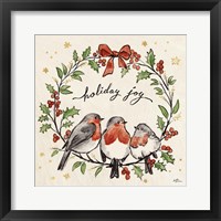 Christmas Lovebirds IV Framed Print