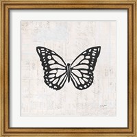 Butterfly Stamp BW Fine Art Print