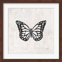 Butterfly Stamp BW Fine Art Print