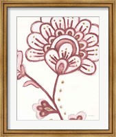 Flora Chinoiserie III Pink Fine Art Print