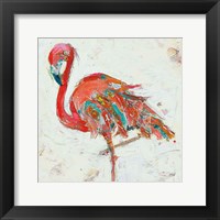 Flamingo on White Fine Art Print
