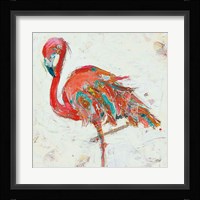 Flamingo on White Fine Art Print