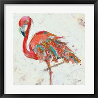 Flamingo on White Fine Art Print