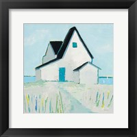 Cottage by the Sea Neutral Fine Art Print