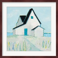 Cottage by the Sea Neutral Fine Art Print