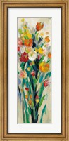 Tall Bright Flowers Cream II Fine Art Print