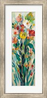 Tall Bright Flowers Cream I Fine Art Print