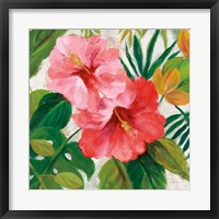 Tropical Jewels I v2 Pink Crop Fine Art Print
