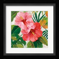 Tropical Jewels I v2 Pink Crop Framed Print