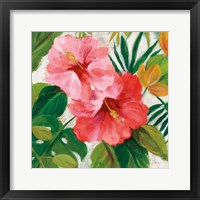Tropical Jewels I v2 Pink Crop Framed Print