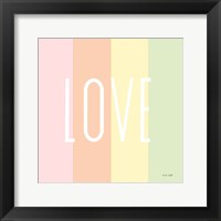 Love Rainbow Framed Print