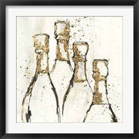 Champagne is Grand II Gold Framed Print