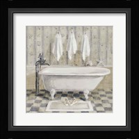 Victorian Bath IV White Tub Fine Art Print