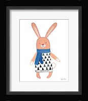 Neighborhood Pals IX Blue Framed Print