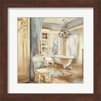 Boudoir Bath I Gray Fine Art Print