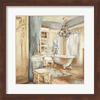 Boudoir Bath I Gray Fine Art Print