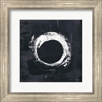 Zen Circle I Black Crop Fine Art Print