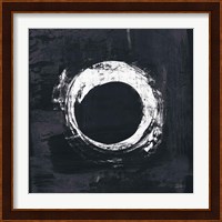 Zen Circle I Black Crop Fine Art Print