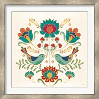 Folk Floral III v2 Fine Art Print