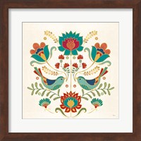 Folk Floral III v2 Fine Art Print