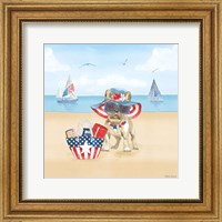 Summer Paws Patriotic IV Fine Art Print