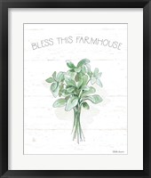 Farmhouse Cotton VI Sage Framed Print