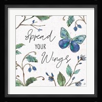 Outdoor Beauties II Color Spread Your Wings Framed Print