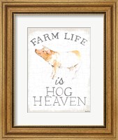 Farm Life burlap Fine Art Print