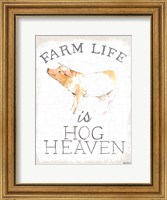 Farm Life burlap Fine Art Print
