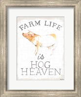 Farm Life burlap Fine Art Print