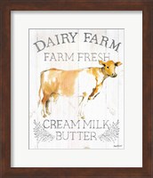 Dairy Farm wood Fine Art Print