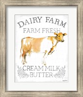 Dairy Farm enamel Fine Art Print