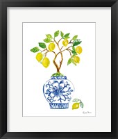 Lemon Chinoiserie II Fine Art Print