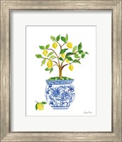 Lemon Chinoiserie I Fine Art Print