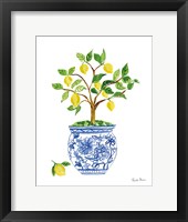 Lemon Chinoiserie I Framed Print