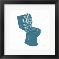 Turkish Tile Bathroom Puns IV Fine Art Print