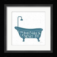 Turkish Tile Bathroom Puns I Framed Print