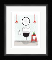 Bold Bath II Framed Print