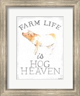 Farm Life enamel Fine Art Print
