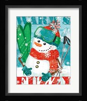 Snowy Fun III Framed Print