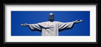 Low Angle View Of The Christ The Redeemer Statue, Rio De Janeiro, Brazil Framed Print
