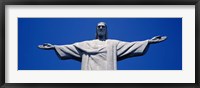 Low Angle View Of The Christ The Redeemer Statue, Rio De Janeiro, Brazil Fine Art Print