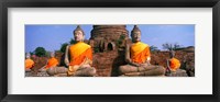 Buddha Statues Near Bangkok Thailand Fine Art Print