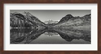 Reflection Of Mountains In A Lake, Maroon Bells, Aspen, Colorado Fine Art Print