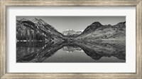 Reflection Of Mountains In A Lake, Maroon Bells, Aspen, Colorado Fine Art Print