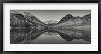 Reflection Of Mountains In A Lake, Maroon Bells, Aspen, Colorado Fine Art Print