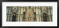 Low Angle View Of Details Of A Cathedral, Duomo Santa Maria Del Fiore, Florence, Italy Fine Art Print