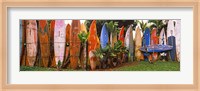 Arranged Surfboards, Maui, Hawaii Fine Art Print